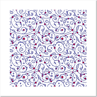 Arabic Turkish pattern #2 - Iznik decor Posters and Art